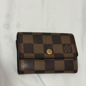 Louis Vuitton Brown Checkered Women's card holder
